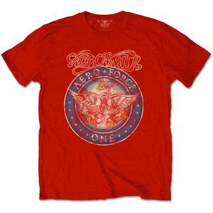 Aerosmith Unisex Adult Aero Force T-Shirt / Red